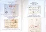 Collection de 108 lettres de préphilatélie avec cachets à date types 11 à 15 dont Alsace-Lorraine bien représentée. Lettres pour l'étranger