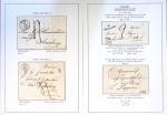 Collection de 108 lettres de préphilatélie avec cachets à date types 11 à 15 dont Alsace-Lorraine bien représentée. Lettres pour l'étranger