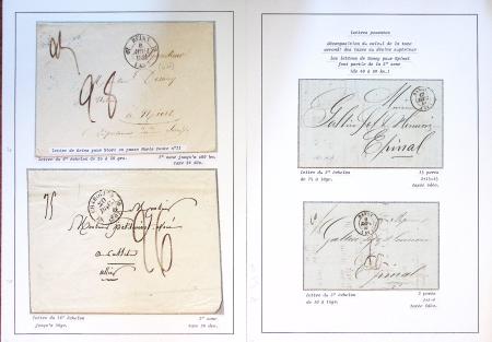Collection de 108 lettres de préphilatélie avec cachets à date types 11 à 15 dont Alsace-Lorraine bien représentée. Lettres pour l'étranger