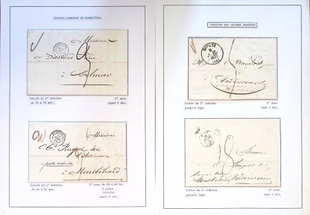 Collection de 108 lettres de préphilatélie avec cachets à date types 11 à 15 dont Alsace-Lorraine bien représentée. Lettres pour l'étranger