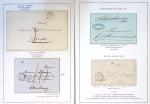 Collection de 61 plis de préphilatélie : lettre de compte. CAD d'entrée. Bateaux à vapeur. Tarifs. Taxes. Rebuts. TB
