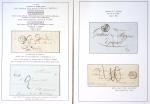 Collection de 61 plis de préphilatélie : lettre de compte. CAD d'entrée. Bateaux à vapeur. Tarifs. Taxes. Rebuts. TB