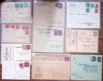 Collection de lettres de l'inflation allemande de 1923 : 18 tarifs dont 13 changements du 1er aout au 31 décembre. 90 documents au total