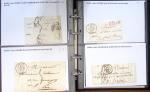 Album noir de 100 lettres classiques et marques postale d'Indre et Loire : Abilly (3) - Amboise (43) - Autreche (7) - Avoine (1) - Azay le Rideau (15)