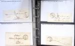 Album noir de 100 lettres classiques et marques postale d'Indre et Loire : Abilly (3) - Amboise (43) - Autreche (7) - Avoine (1) - Azay le Rideau (15)