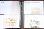 Album noir de 100 lettres classiques et marques postale d'Indre et Loire : Abilly (3) - Amboise (43) - Autreche (7) - Avoine (1) - Azay le Rideau (15)