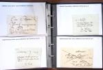 Album noir de 100 lettres classiques et marques postale d'Indre et Loire : Abilly (3) - Amboise (43) - Autreche (7) - Avoine (1) - Azay le Rideau (15)