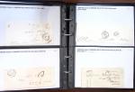 Album noir de 100 lettres classiques et marques postale d'Indre et Loire : Abilly (3) - Amboise (43) - Autreche (7) - Avoine (1) - Azay le Rideau (15)