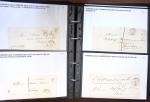 Album noir de 100 lettres classiques et marques postale d'Indre et Loire : Abilly (3) - Amboise (43) - Autreche (7) - Avoine (1) - Azay le Rideau (15)