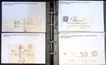 Album noir de 100 lettres classiques et marques postale d'Indre et Loire : Abilly (3) - Amboise (43) - Autreche (7) - Avoine (1) - Azay le Rideau (15)