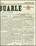 N°40B, 2c brun-rouge obl typographique sur journal "Le Contribuable" édité à Rochefort (27 mai 1871). TB. Cote 4000€