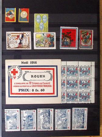 1922-1972, Collection de vignettes sur Rouen et Croix-Rouge