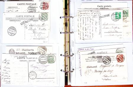 1875-1960, Lot of several hundreds of covers and cards