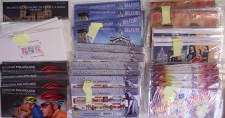 2003-2019, Stock de blocs souvenirs du N°1 au 180 et