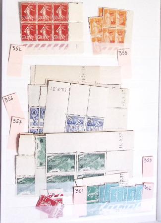 1900-1940, Stock de France neuf **, commençant du
