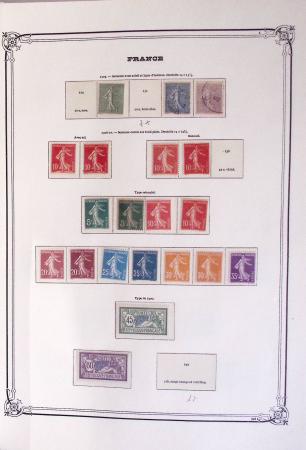 1900-1944, Collection de France dans un classeur Y