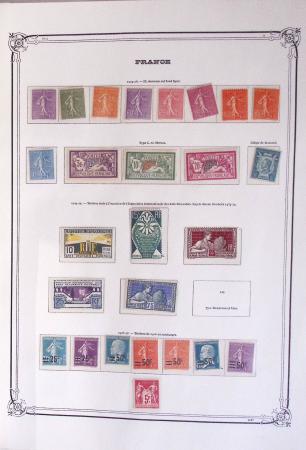 1900-1944, Collection de France dans un classeur Y