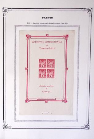 1900-1944, Collection de France dans un classeur Y