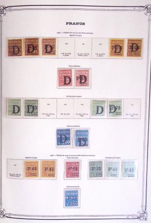 1900-1944, Collection de France dans un classeur Y