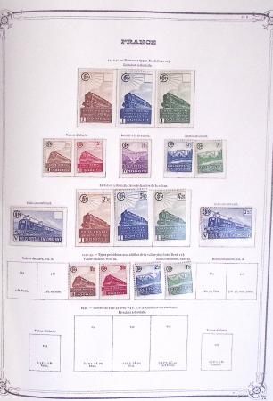 1900-1944, Collection de France dans un classeur Y