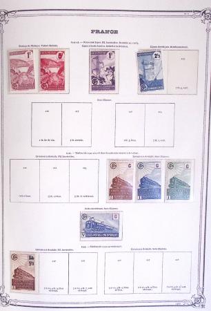 1900-1944, Collection de France dans un classeur Y