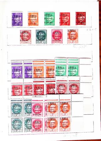 1849-1990, Ensemble de neufs et d'oblitérés en 13 classeurs