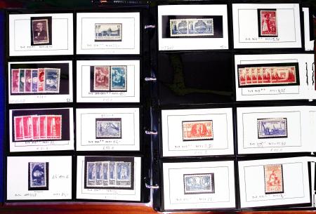 1849-1990, Ensemble de neufs et d'oblitérés en 13 classeurs