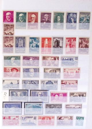 1933-1992, Collection de France neuve, normalement