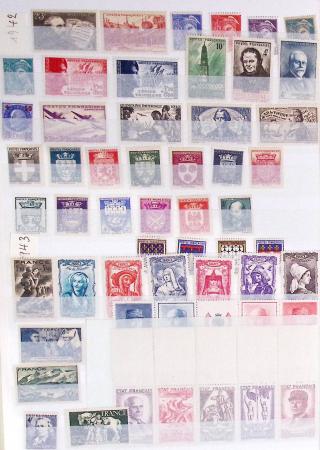 1933-1992, Collection de France neuve, normalement