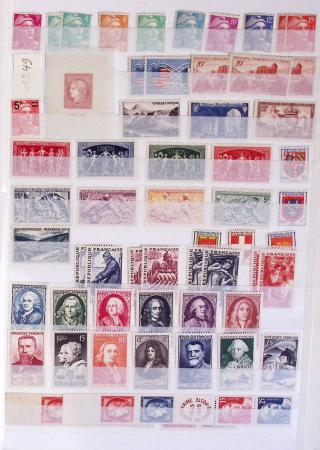 1933-1992, Collection de France neuve, normalement