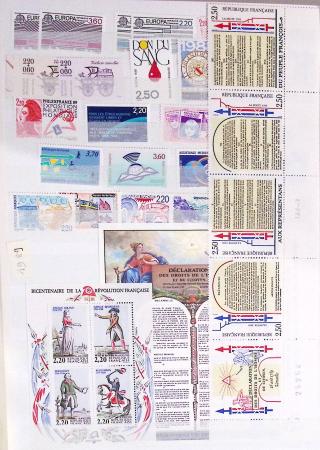 1933-1992, Collection de France neuve, normalement