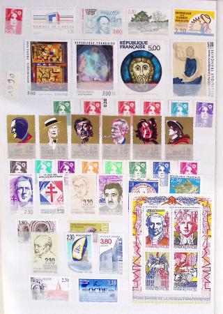 1933-1992, Collection de France neuve, normalement