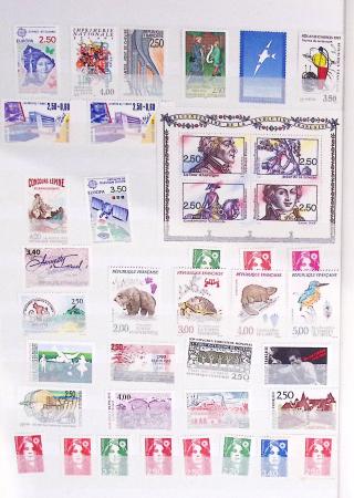 1933-1992, Collection de France neuve, normalement