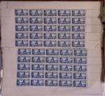 1944-1946, Stock de France en feuille entière/fragment