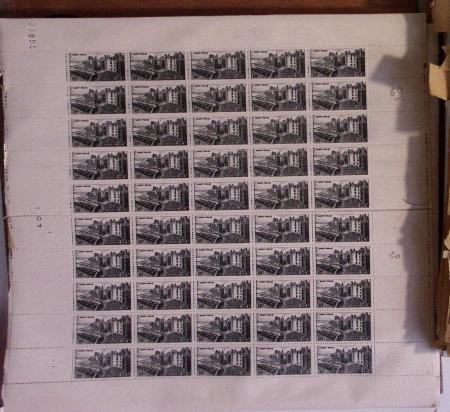 1944-1946, Stock de France en feuille entière/fragment