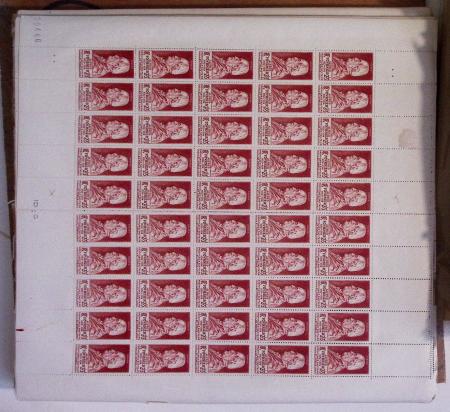 1944-1946, Stock de France en feuille entière/fragment