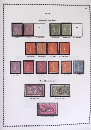 1940-1975, Lot de France avec plusieurs collections