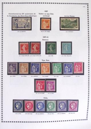 1940-1975, Lot de France avec plusieurs collections