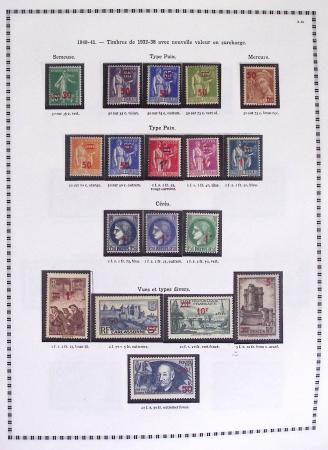 1940-1975, Lot de France avec plusieurs collections