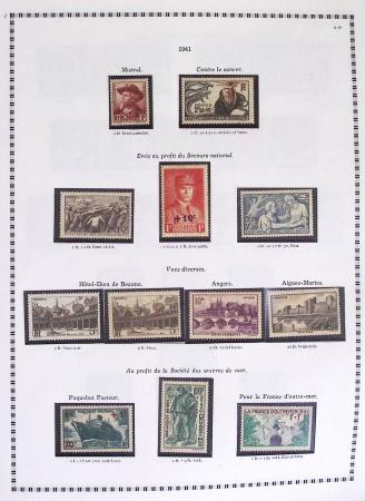 1940-1975, Lot de France avec plusieurs collections