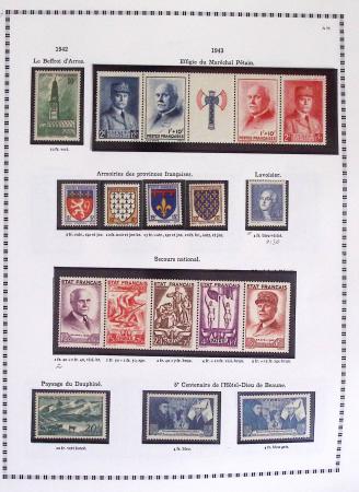 1940-1975, Lot de France avec plusieurs collections