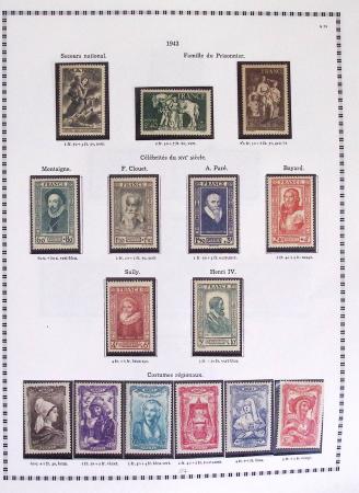 1940-1975, Lot de France avec plusieurs collections