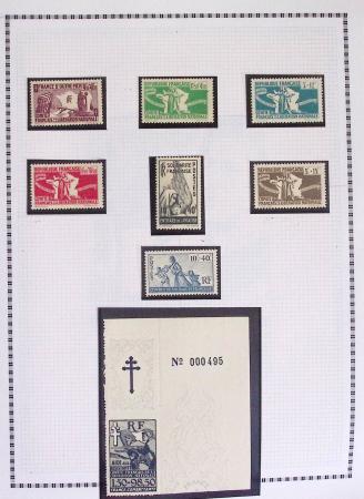 1940-1975, Lot de France avec plusieurs collections