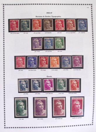 1940-1975, Lot de France avec plusieurs collections