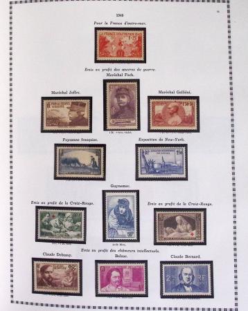 1940-1975, Lot de France avec plusieurs collections