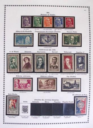 1940-1975, Lot de France avec plusieurs collections