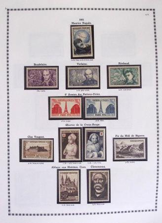 1940-1975, Lot de France avec plusieurs collections