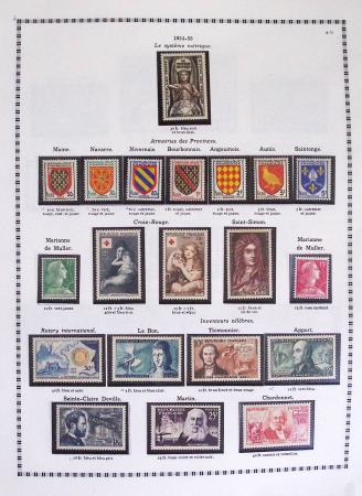 1940-1975, Lot de France avec plusieurs collections