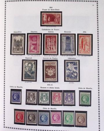 1940-1975, Lot de France avec plusieurs collections