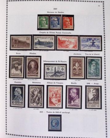 1940-1975, Lot de France avec plusieurs collections